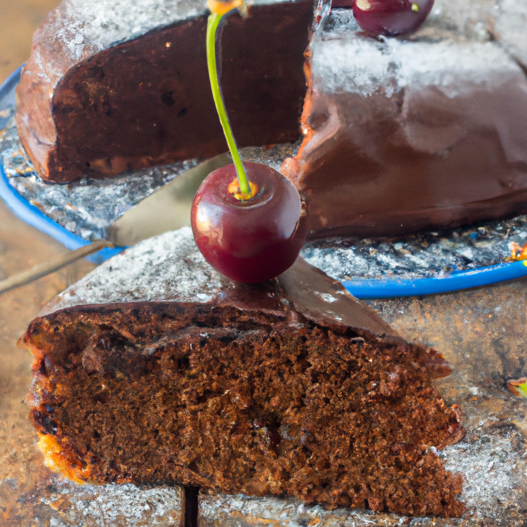 Schokoladenkuchen mit Kirschen - Fetti.de