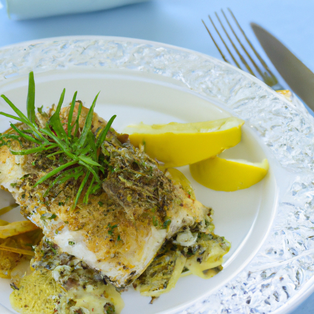 Forelle mit Kräuterkruste und Zitronen-Butter-Sauce - Fetti.de