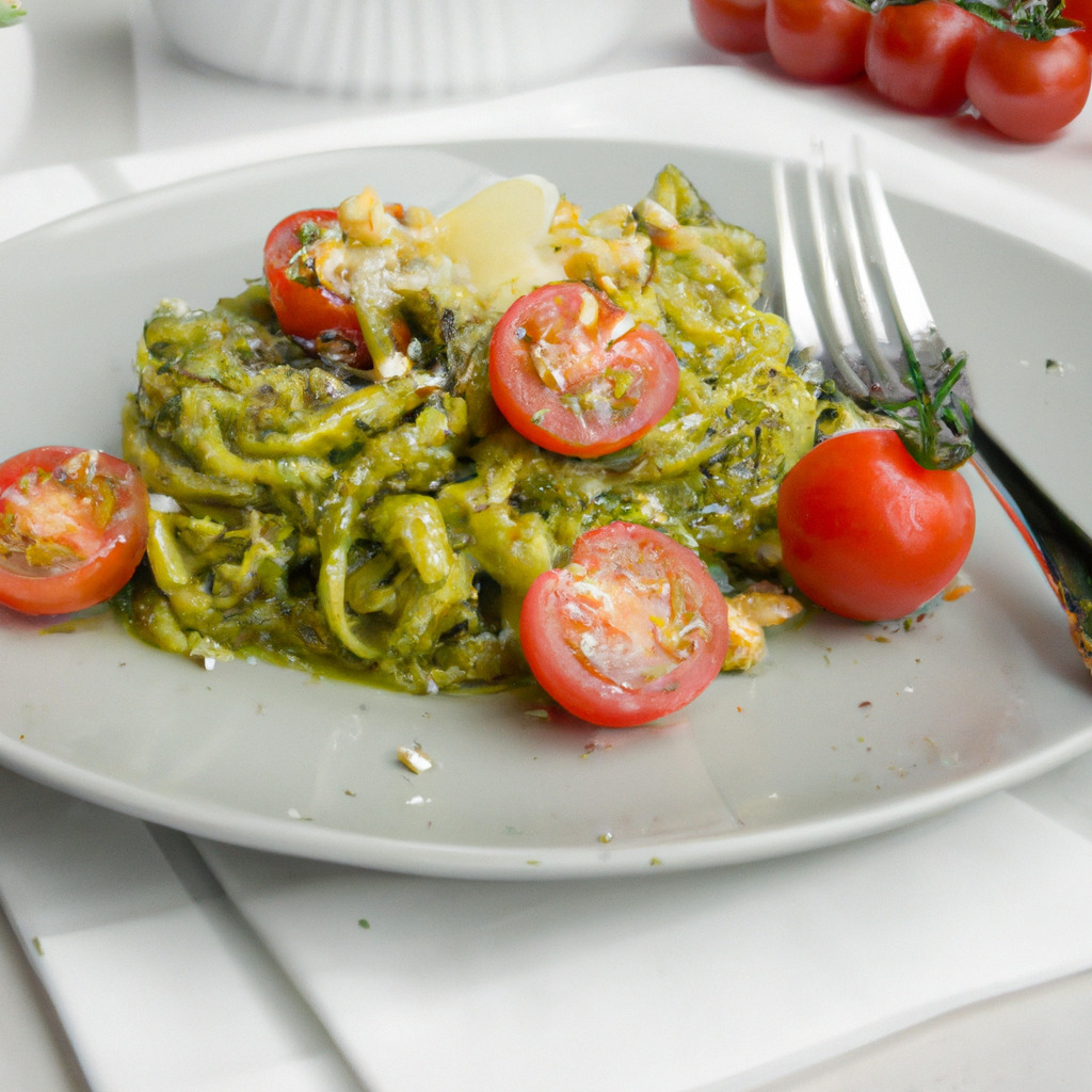 Pesto-Nudeln mit Cherrytomaten und Parmesan - Fetti.de