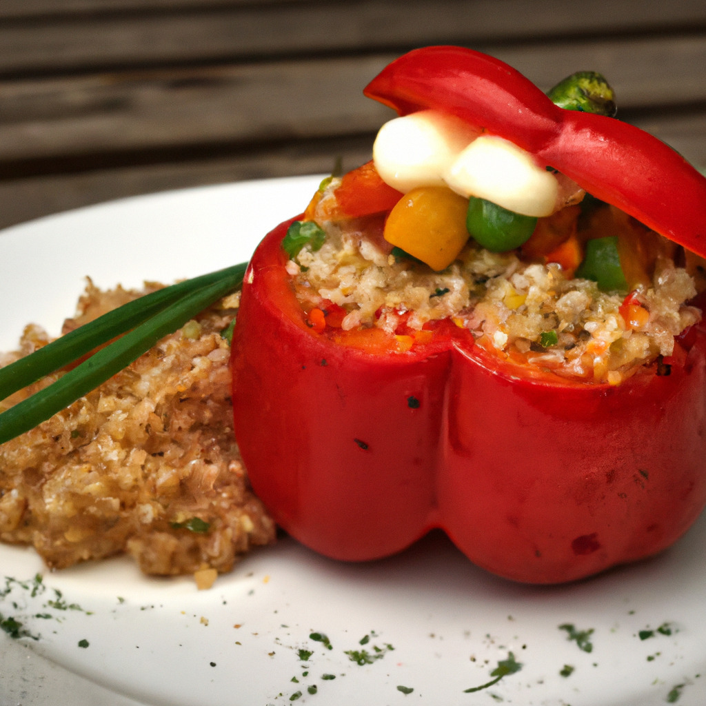 Gefüllte Paprika mit Quinoa und Gemüse - Fetti.de