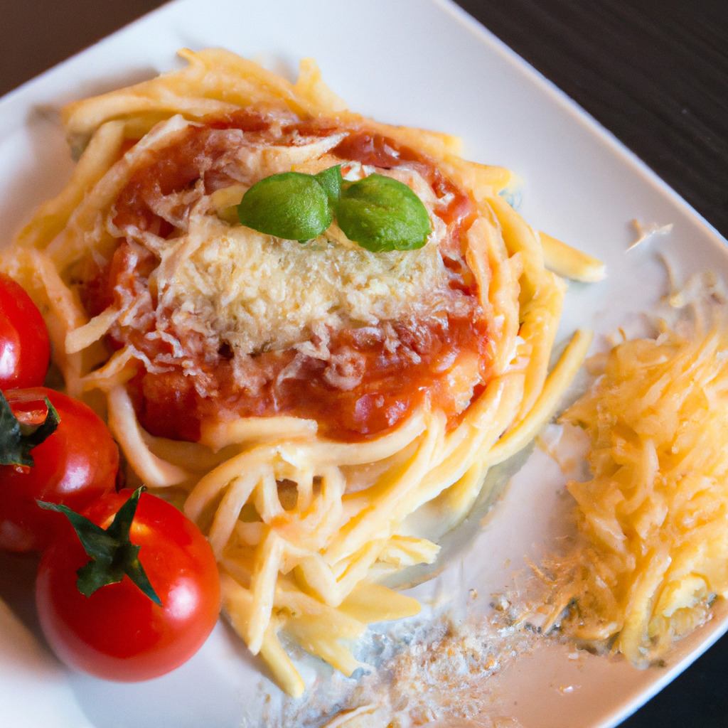 Pasta mit Tomatensauce und Parmesan - Fetti.de