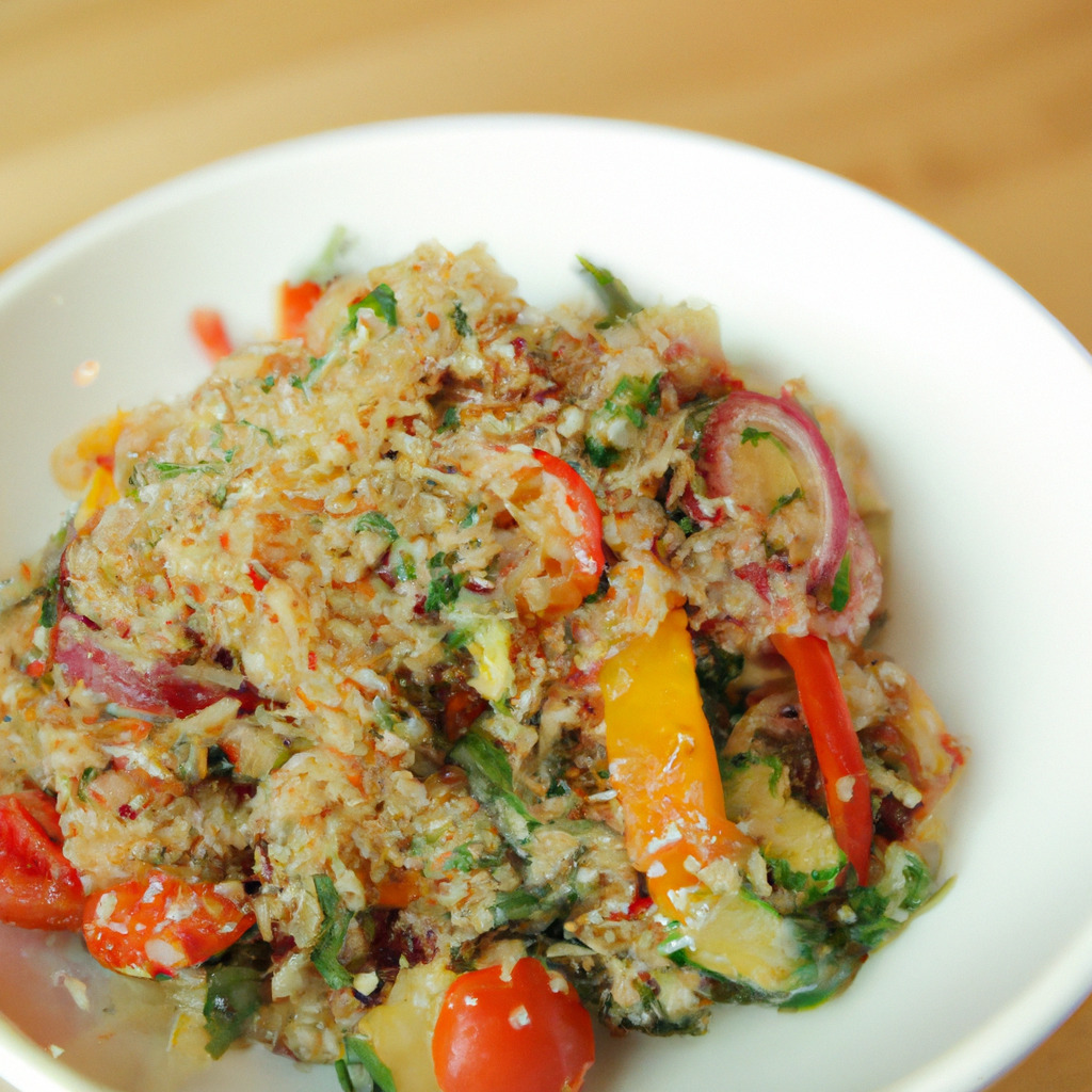 Veganer Quinoasalat mit geröstetem Gemüse - Fetti.de