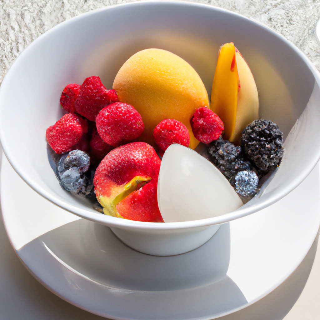Eisbecher mit frischen Früchten - Fetti.de