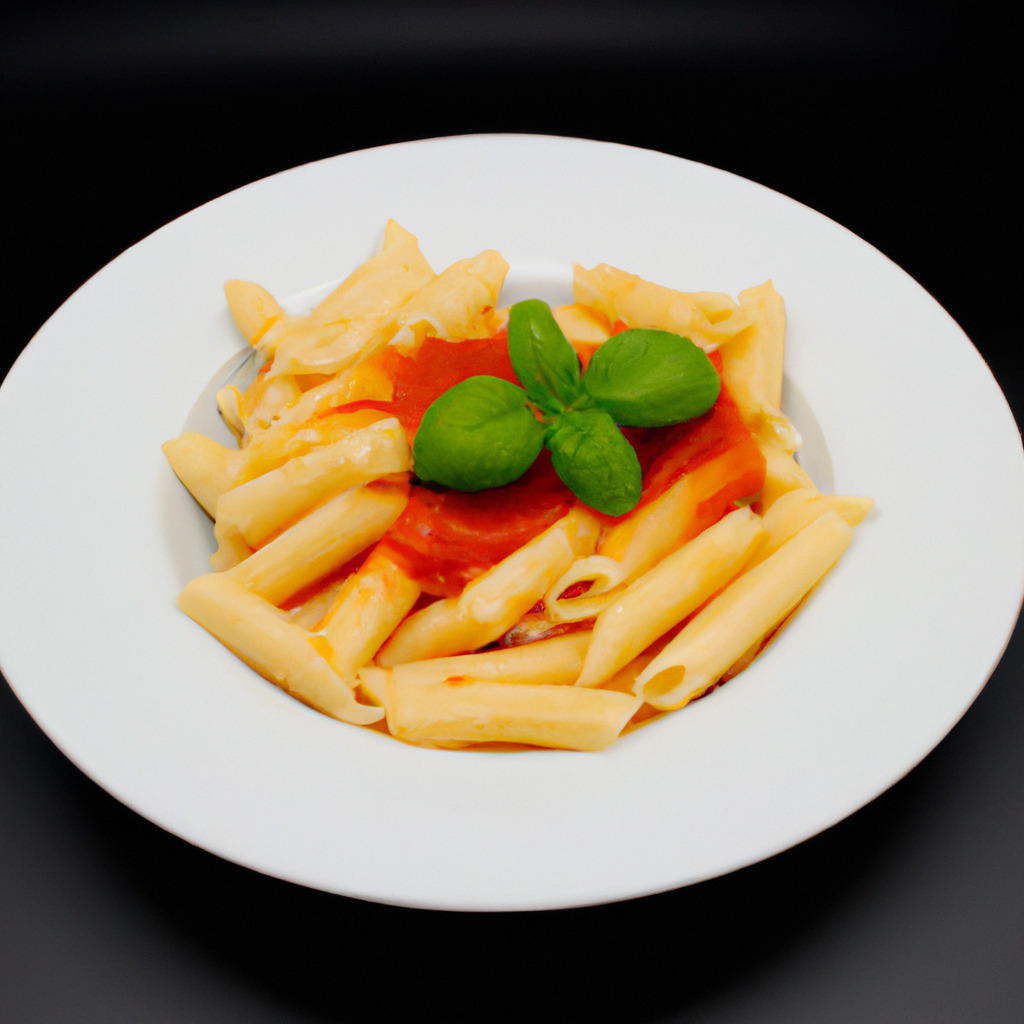Pasta mit Tomatensauce und Basilikum - Fetti.de