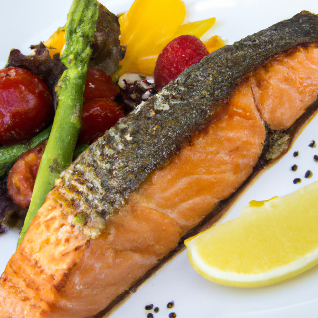 Gegrillter Lachs mit Meeresfrüchten - Fetti.de