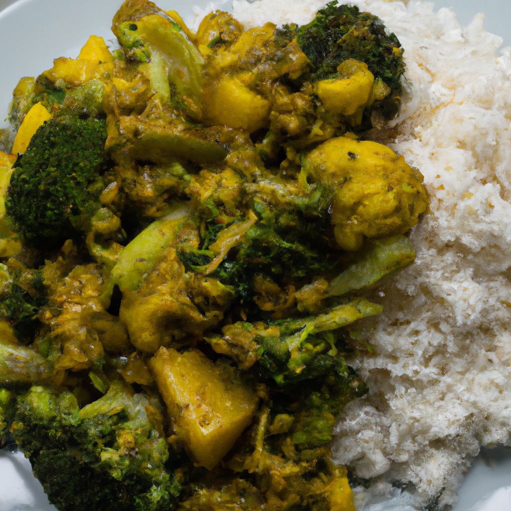 Veganer Brokkoli-Curry mit Basmatireis - Fetti.de