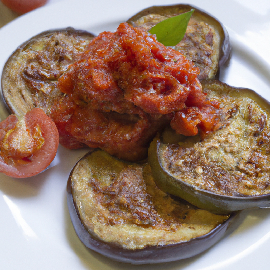Gebratene Auberginen mit Tomatensalsa - Fetti.de